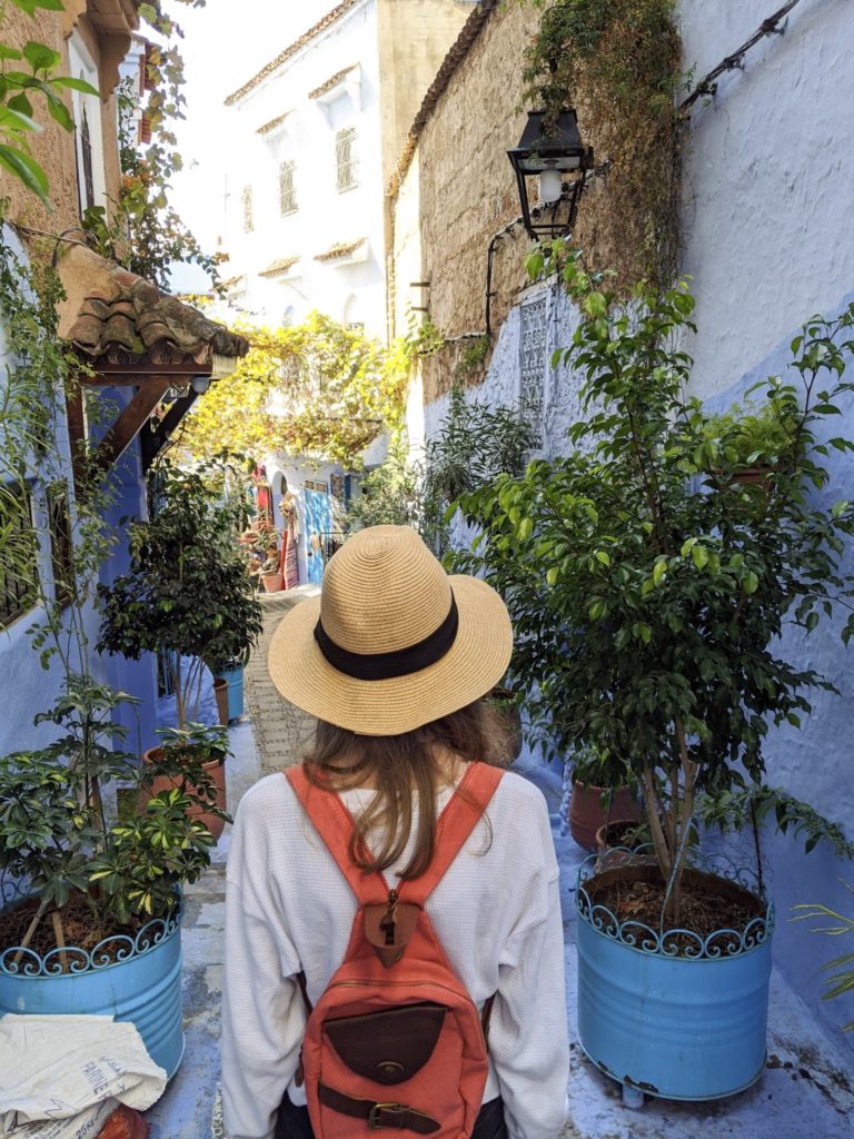 Strolling through the town